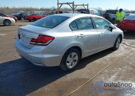 2013 Honda Civic Lx из США, поврежденный, VIN 19XFB2F57DE075827
